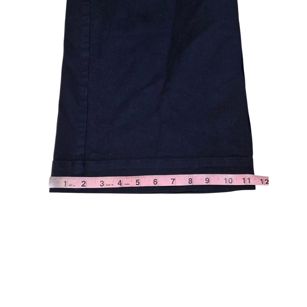 LOFT Palmer Wide Leg High Rise Pants W Patch Pockets Navy Blue 6 (30x31.5) - Picture 4 of 9